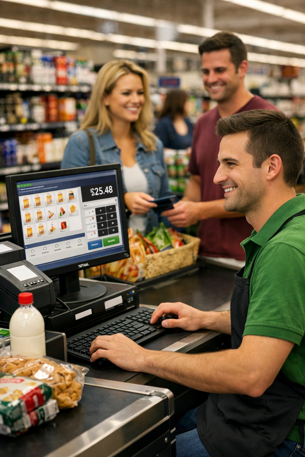 Kiosco urbano con caja registradora